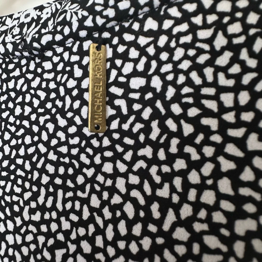 Michael Kors Black and White Mini Dress